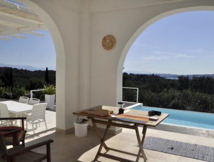 Blue & White Villa in Corfu