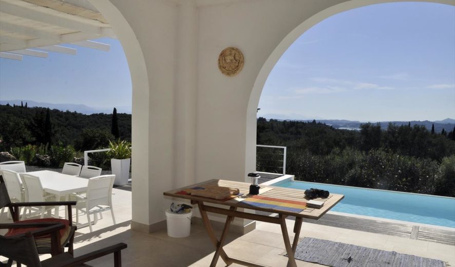 Blue & White Villa in Corfu